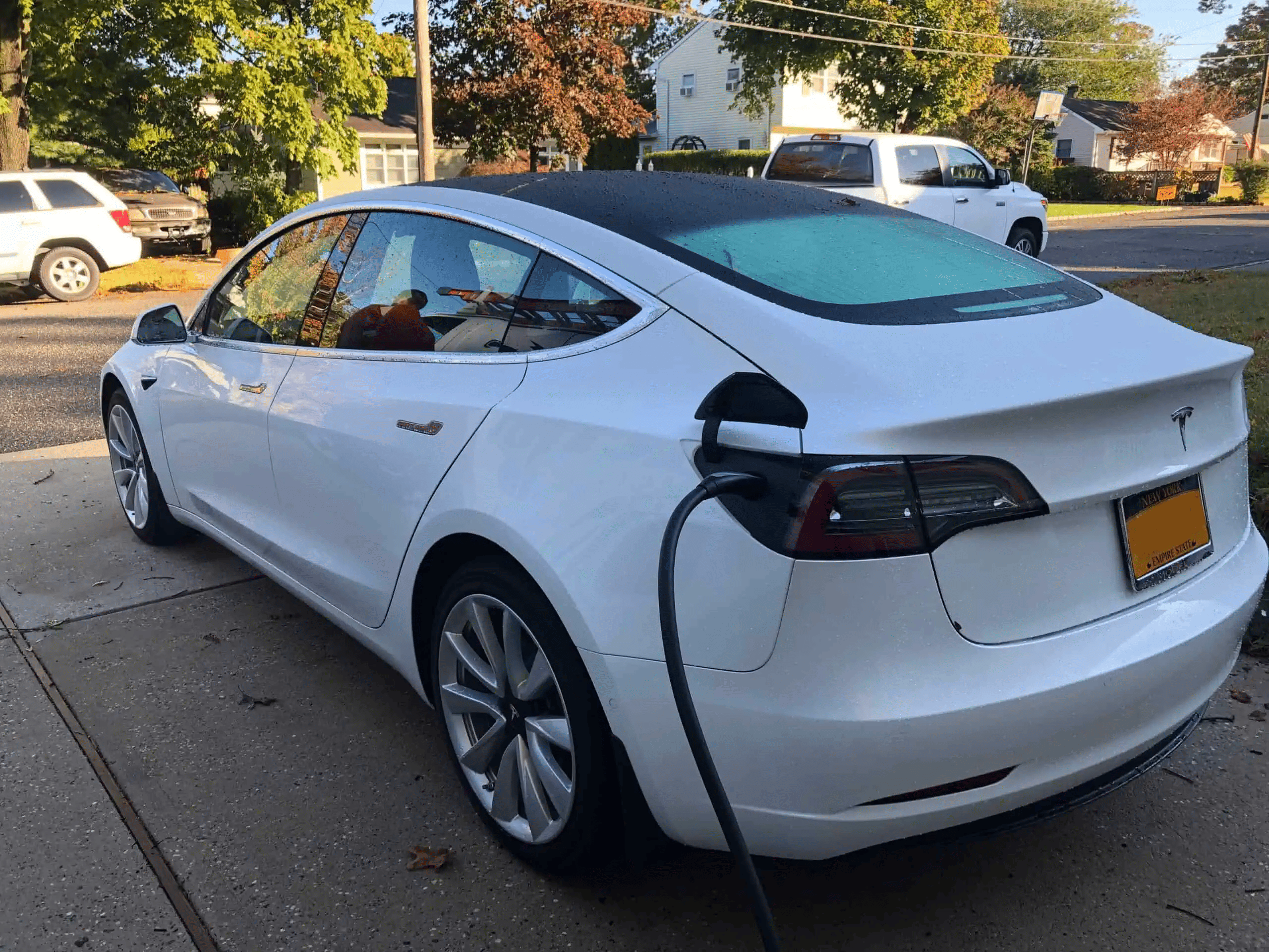 tesla charger installation.